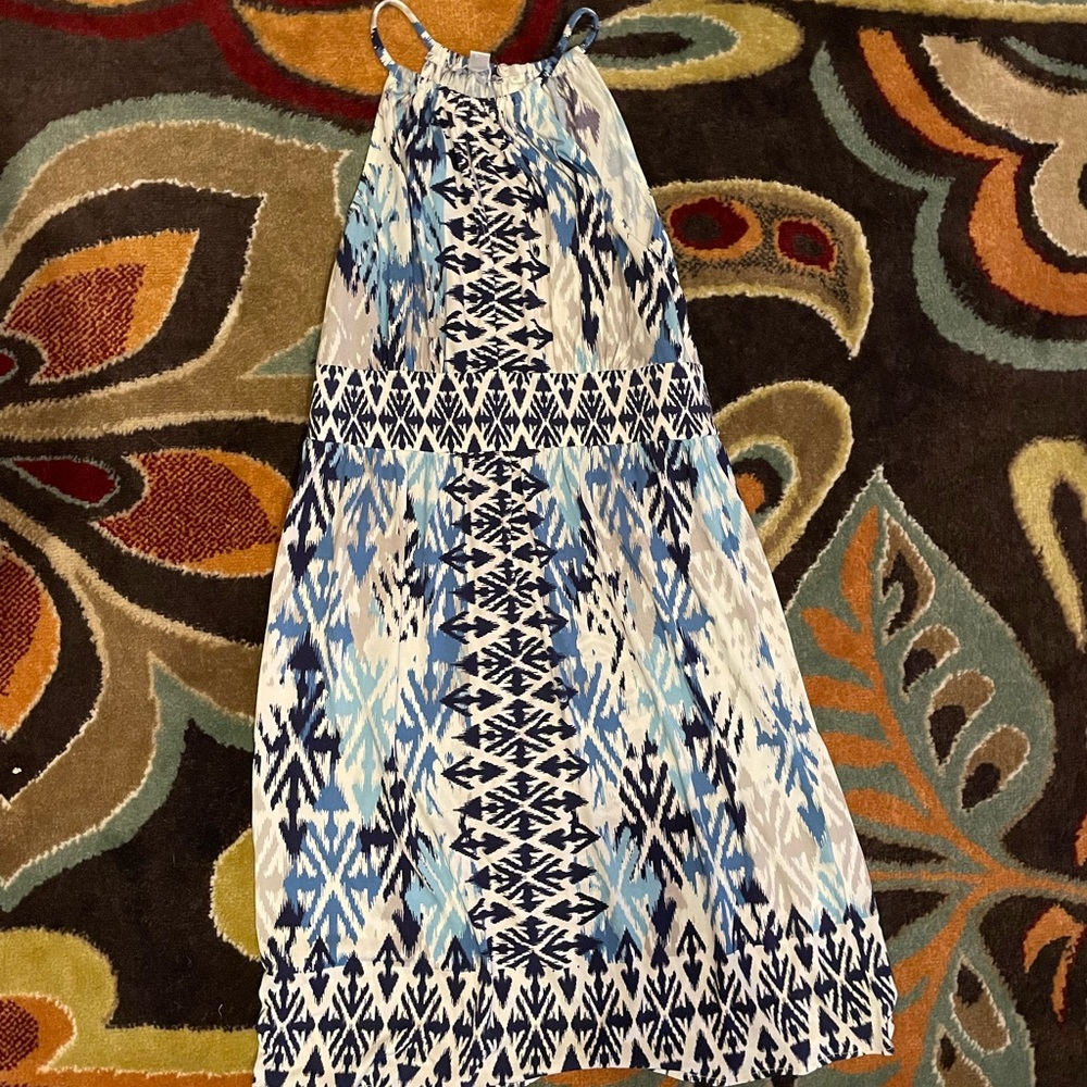 London Times Batik Halter Dress